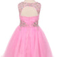 Pleated Tulle Girl Party Dress by Cinderella Couture USA 65007