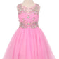 Pleated Tulle Girl Party Dress by Cinderella Couture USA 65007