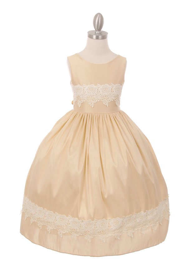 Dupioni Flower Girl Dress