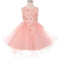Floral Tulle Girl Party Dress by Cinderella Couture USA 9038