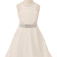 Stretch Fitted Satin Girl Party Dress by Cinderella Couture USA AS5071
