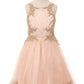 Crystal Organza Embroidered Pearl Tulle Girl Party Dress by Cinderella Couture USA AS8503