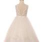 Beaded Lace Soft Tulle Flower Girl Dress by Cinderella Couture USA AS5079N
