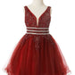 Stone Lace Tulle Girl Party Dress by Cinderella Couture USA AS5081