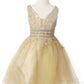 Stone Lace Tulle Girl Party Dress by Cinderella Couture USA AS5081