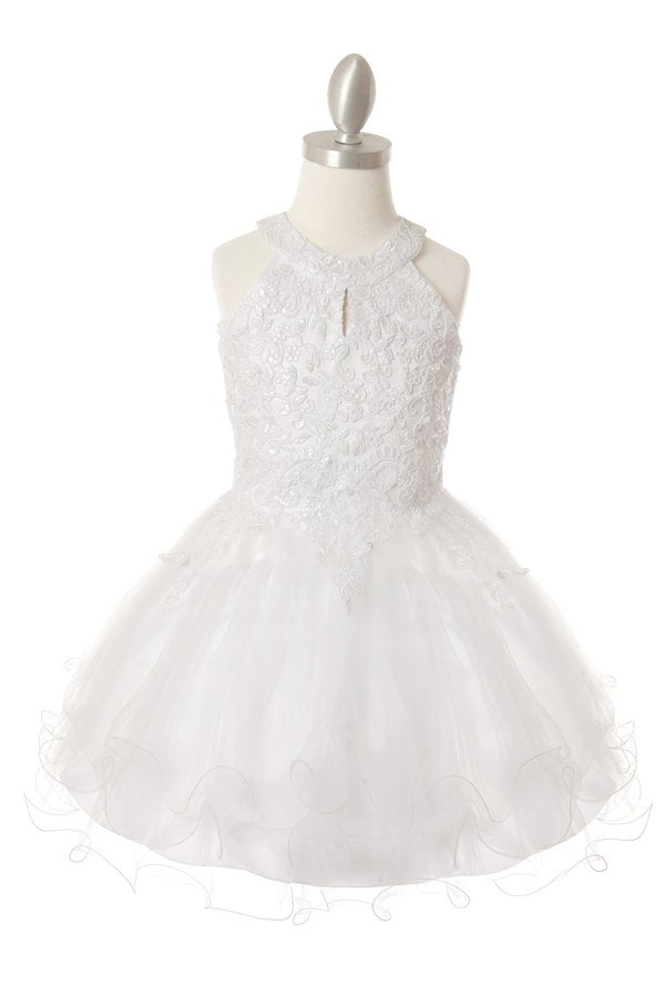 Para llevar pierna banda Vestido de fiesta de niña con encaje de diamantes de imitación halter de  Cinderella Couture USA AS51 – Ariststyles