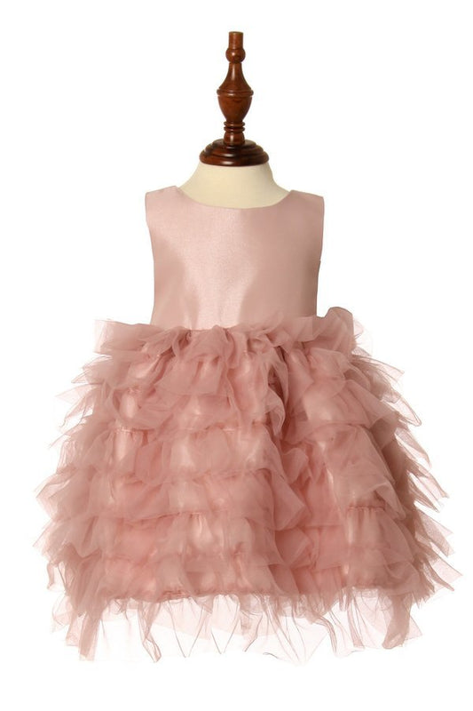 Ruffle Tulle Girl Baby Dress by Cinderella Couture USA 9118B