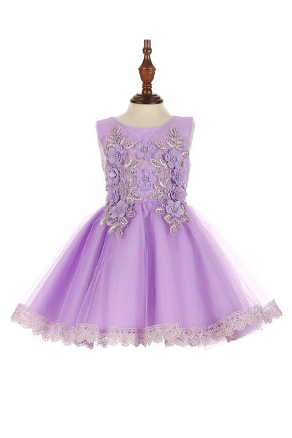 Lace Tulle Girl Baby Dress by Cinderella Couture USA 9126B