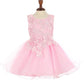 Floral Lace Tulle Girl Baby Dress by Cinderella Couture USA 9125B