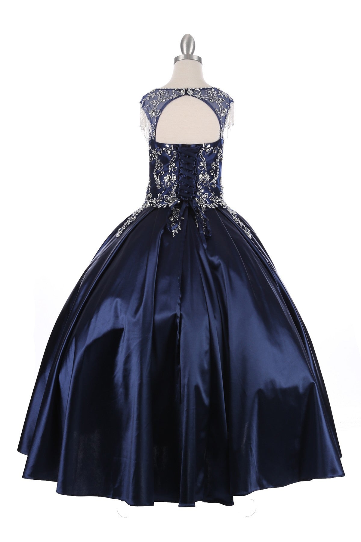 strapless open back dress Cinderella Couture USA AS8016 Satin Poly-Lining Mini Quince – Ariststyles