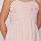 Chiffon Pleated Girl Party Dress by Cinderella Couture USA 5024