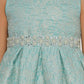 Metallic Jacquard Girl Party Dress by Cinderella Couture USA ME555