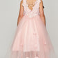 Floral Lace Soft Tulle Flower Girl Dress by Cinderella Couture USA AS5077