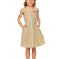 Off the Shoulder Metallic Girl Party Dress by Cinderella Couture USA 8012