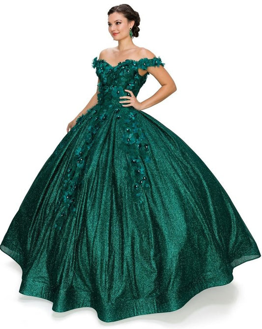 Off the Shoulder Lace Tulle Quinceanera Dress Cinderella Couture USA AS8020J-HG