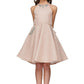 Metallic Rhinestone Halter Party Dress by Cinderella Couture USA 5085