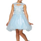 Halter Lace Stone Tulle Party Dress by Cinderella Couture USA 5083