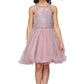 Beaded Tulle Girl Party Dress by Cinderella Couture USA AS5065