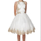 Crystal Organza Embroidered Pearl Tulle Girl Party Dress by Cinderella Couture USA AS8503