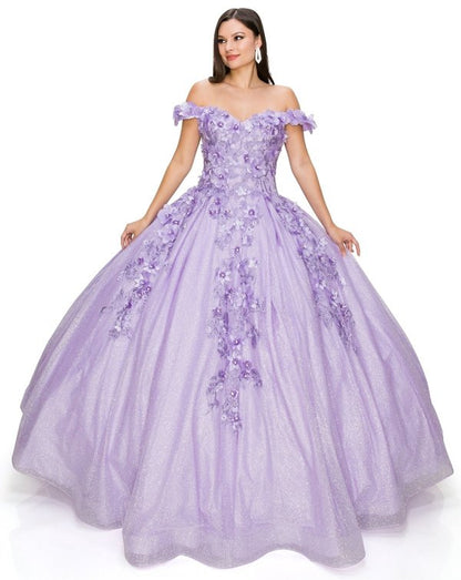 Cinderella Couture USA AS8020J-lilac Sequin Tulle Quinceanera Dress