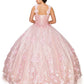 Floral Quinceanera Dress by Cinderella Couture USA AS8030J-blush
