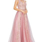 Dusty-Rose Floral Glitter Tulle Dress by Cinderella Couture USA AS8029J-DROSE - Special Occasion/Curves