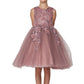 Floral Tulle Girl Party Dress by Cinderella Couture USA AS9040