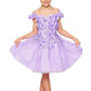 Off the Shoulder Floral Lace Tulle Girl Party Dress by Cinderella Couture USA AS5120