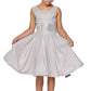 Studed Waist Lurex Girl Party Dress by Cinderella Couture USA AS5070