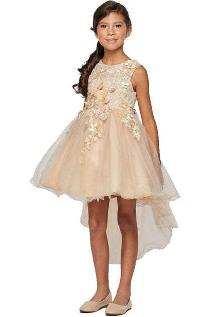 Floral Tulle Girl Party Dress by Cinderella Couture USA 9038