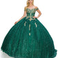 Off the Shoulder Floral Tulle Lace Quinceanera Dress by Cinderella Couture USA AS4201HG