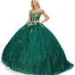 Off the Shoulder Floral Tulle Lace Quinceanera Dress by Cinderella Couture USA AS4201HG