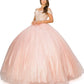 Off the Shoulder Lace Quinceanera Dress by Cinderella Couture USA AS8028J_BLUSH