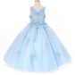 Flower Glitter Tulle Girl Mini Quince by Cinderella Couture USA AS8025