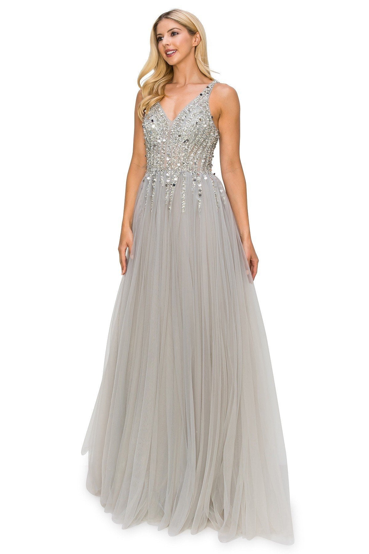 silk a line wedding dress A-line Satin Wedding Dress with Straps,Simple Wedding Dress,WD00649, US26W / Champagne