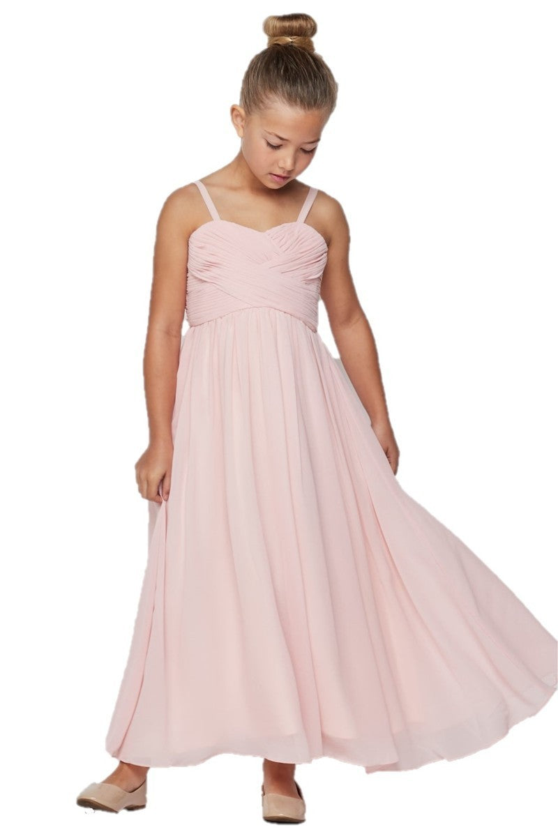 Chiffon Pleated Girl Party Dress by Cinderella Couture USA 5024