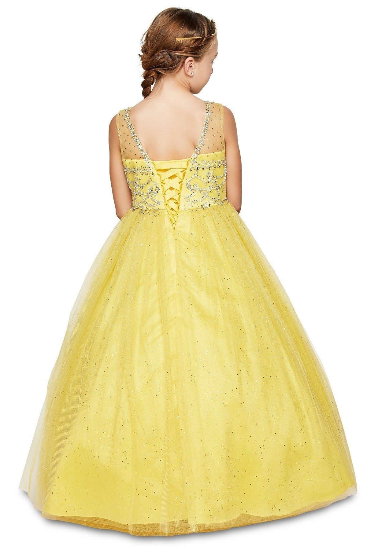 Cinderella Couture USA AS5042 Satin Glitter Tulle Mini Quince