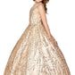 Cinderella Couture USA AS8007 Satin Glitter Tulle Mini Quince