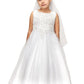Pearl Sequins Tulle Party Dress with Satin Bow by Cinderella Couture USA AS5008