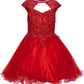 Halter Lace Stone Tulle Party Dress by Cinderella Couture USA 5083