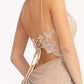 Champagne_3 Embroidered Glitter Mermaid Slit Women Formal Dress - GL3030 - Special Occasion-Curves
