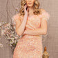 Coral_2 Sequin Off Shoulder Mermaid Slit Gown GL3164 - Women Formal Dress - Special Occasion-Curves