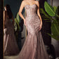 Dusty-rose Glitter Strapless Mermaid Gown CB116 - Women Evening Formal Gown - Special Occasion