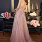 Dusty-rose Strapless Layered Tulle Ball Gown J852 - Women Evening Formal Gown - Special Occasion
