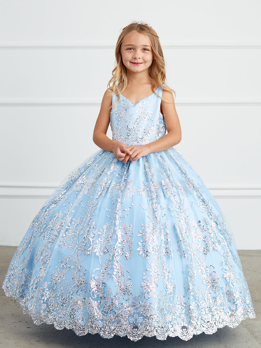 glitter overlay dress Girl Dress with Glitter Tulle Overlay Dress by TIPTOP KIDS