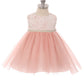 Baby Girl Lace & Thick Pearl Trim Party Dress - AS456B-C Kids Dream