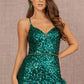 Emerald Green_2 Illusion Sweetheart Mermaid Slit Women Formal Dress - GL3143 - Special Occasion-Curves