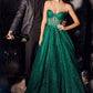 Emerald Strapless A-Line Corset Ball Gown CD275 - Women Evening Formal Gown - Special Occasion