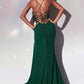 Emerald_1 Stretch Mermaid Slit Gown CC2162 - Women Evening Formal Gown - Special Occasion