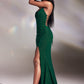 Emerald_2 Stretch Mermaid Slit Gown CC2162 - Women Evening Formal Gown - Special Occasion